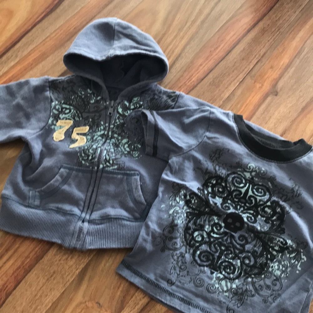 Matching Tee & Hoodie Set Size 18 Months